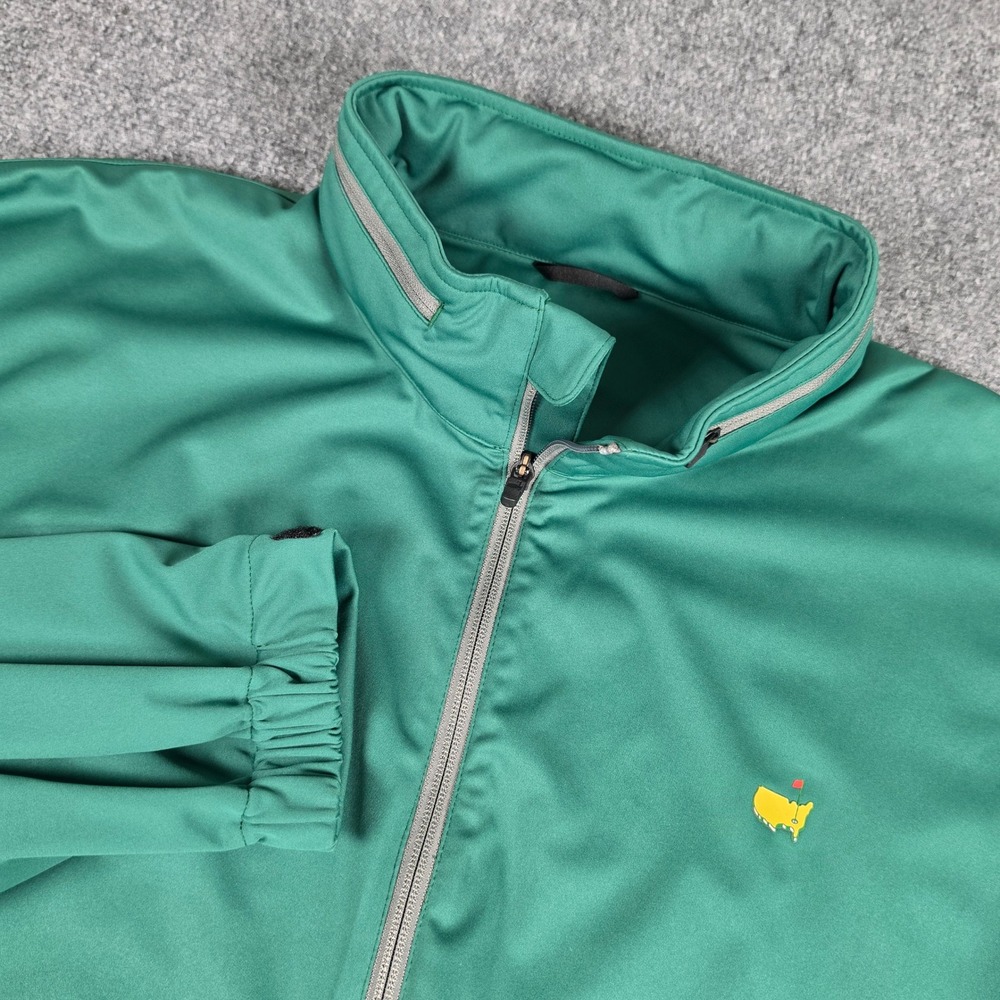 Masters Tech Golf Jacket Mens 4XL Green Full Zip Mock Neck Hood MT6217-004